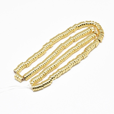 Electroplate Non-magnetic Synthetic Hematite Beads Strands X-G-Q465-37G-1
