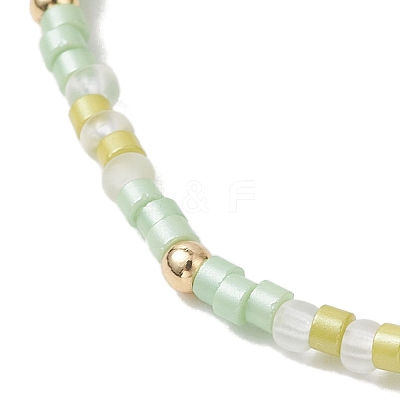 2Pcs Glass Seed Beaded Stretch Bracelets Sets for Women BJEW-MZ00296-03-1