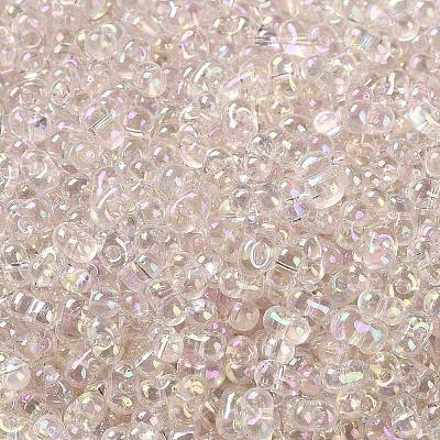 AB Color Plated Glass Seed Beads SEED-L011-06B-03-1