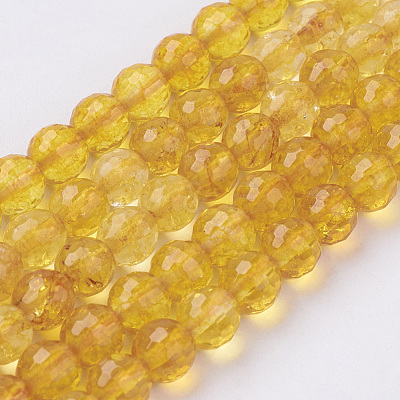 Natural Quartz Crystal Beads Strands G-G099-F4mm-19-1