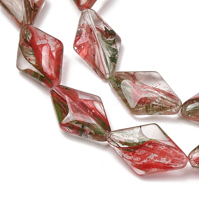 Transparent Handmade Lampwork Beads LA-CBAF0C8-02B-1