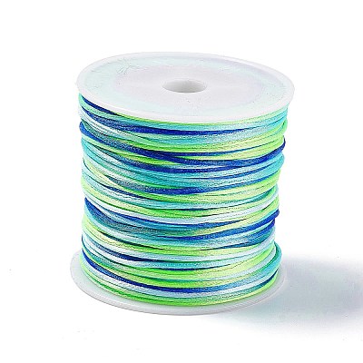 Segment Dyed Nylon Rattail Satin Cords NWIR-A008-01K-1