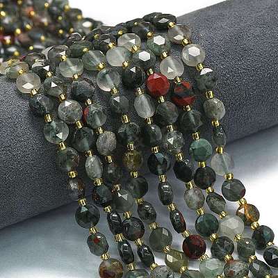 Natural African Bloodstone Beads Strands G-C116-A33-02-1
