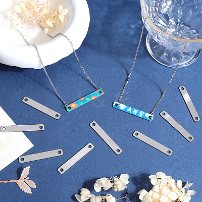 304 Stainless Steel Connector Charms STAS-SC0008-98P-01-1