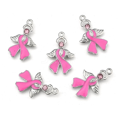 October Breast Cancer Pink Awareness Ribbon LS-ENAM-D001-2-1