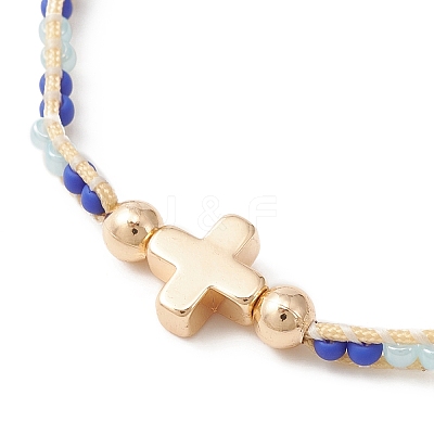 Adjustable Braided Bracelet BJEW-MZ00043-02-1