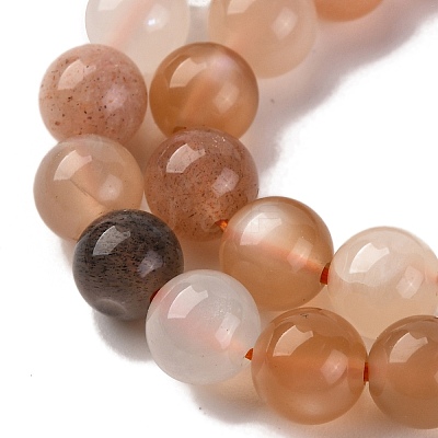 Natural Sunstone Beads Strands G-K310-C08-6mm-1
