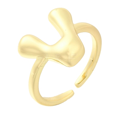 Rack Plating Brass Open Cuff Rings RJEW-S394-01G-V-1
