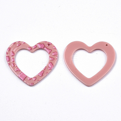 Opaque Printed Acrylic Pendants MACR-N011-008-D02-1