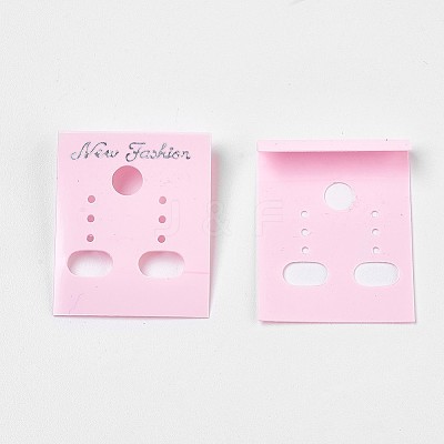 Plastic Earring Display Card LS-BCOF-WH0001-01-1