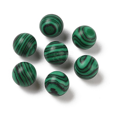 Synthetic Malachite No Hole Sphere Beads G-K353-04A-44-1