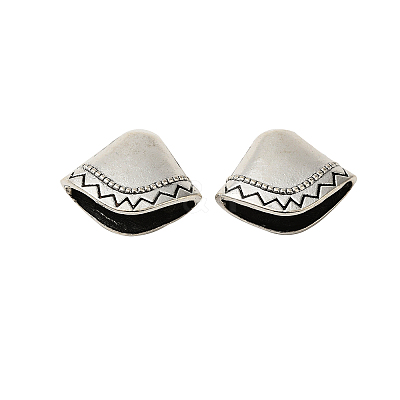 Tibetan Style Alloy Bead Cones TIBE-00907-AS-RS-1