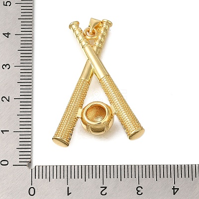 Rack Plating Brass Micro Pave Cubic Zirconia Pendants ZIRC-F142-32C-G-1