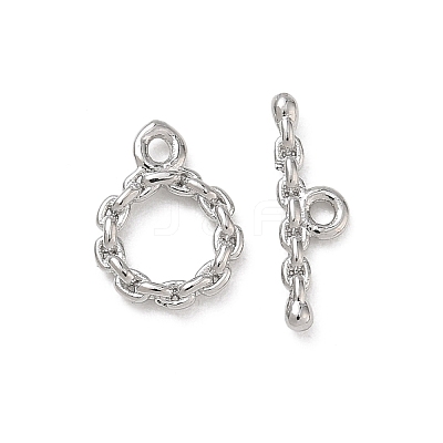 Brass Toggle Clasp KK-D289-53B-P-1