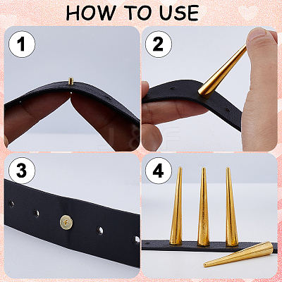 20Pcs 2 Styles Alloy Rivets FIND-GF0008-69B-1