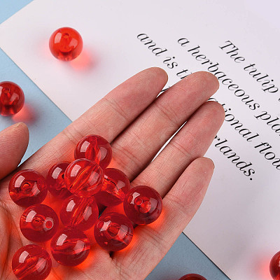 Transparent Acrylic Beads X-MACR-S370-A16mm-712-1