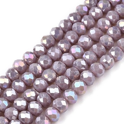 Electroplate Glass Beads Strands LS-EGLA-A044-P4mm-B13-1