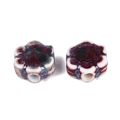 Vintage Handmade Porcelain Beads PORC-N013-25-22-1