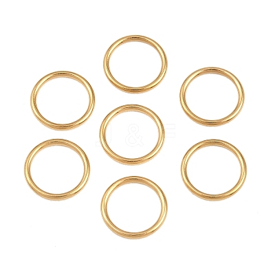 Ion Plating(IP) 304 Stainless Steel Closed Jump Rings STAS-G393-06G-12-1