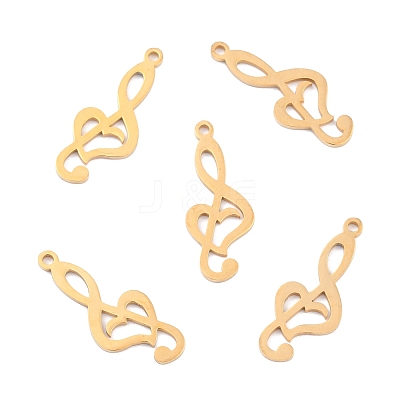 Ion Plating(IP) 201 Stainless Steel Pendants STAS-K003-02G-1
