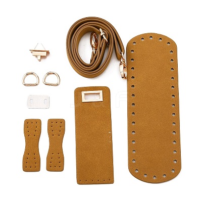 DIY PU Imitation Leather Knitting Bag Making Kits DIY-WH0308-135-1