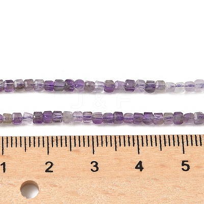 Faceted Natural Amethyst Beads Strands G-RM250101-E21-1