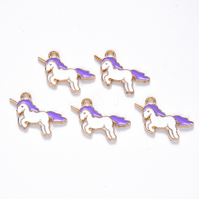 Alloy Enamel Pendants X-ENAM-S121-036D-1