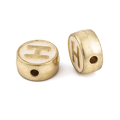 (Defective Closeout Sale: Enamel Yellowing) Alloy Enamel Beads ENAM-XCP0001-43-1