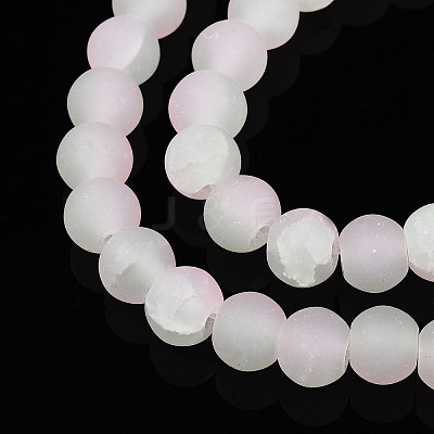 Crackle Glass Beads Strands GLAA-N009-6mm-01-1