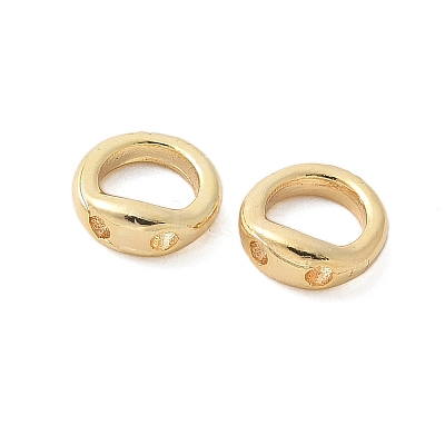 Brass Ring Charm Connectors X-KK-U056-55G-1