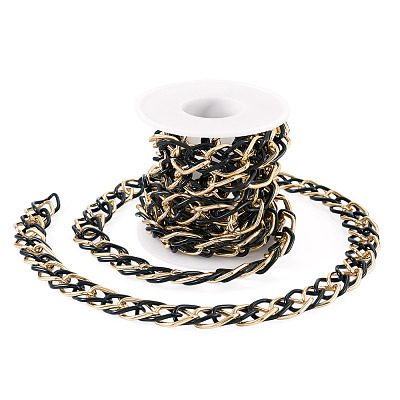 2m Aluminium Two Tone Rhombus Link Chains CHA-TA0001-41BG-1