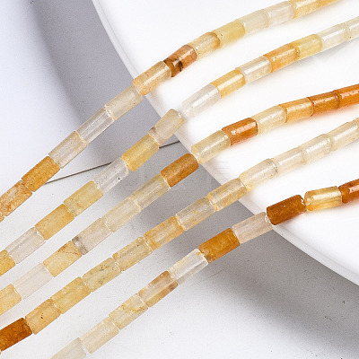 Natural Topaz Jade Beads Strands G-S366-087-1