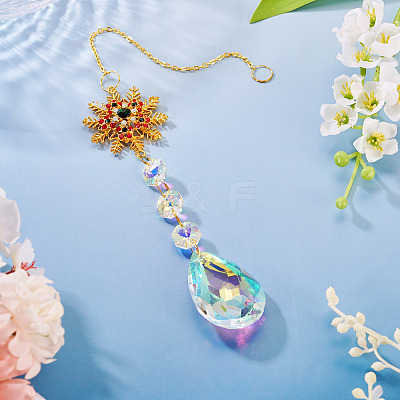 1Pc Alloy Wind Chime Ornament HJEW-TADJ0001-07A-1
