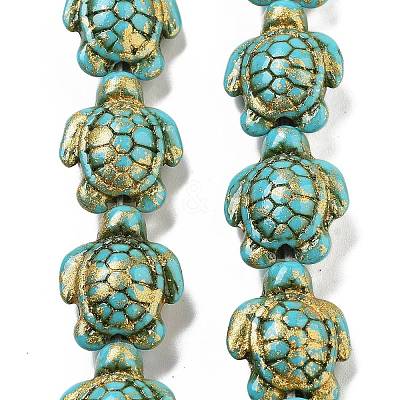 Synthetic Turquoise Dyed Beads Strands X-G-P507-05R-1