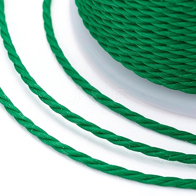 Round Waxed Polyester Cord YC-G006-01-1.0mm-18-1