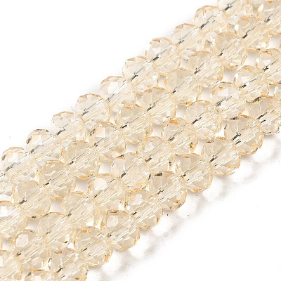 Transparent Baking Paint Glass Beads Strands DGLA-A034-T6mm-D02-1