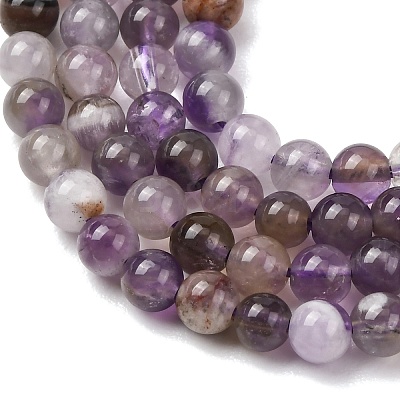 Natural Chevron Amethyst Beads Strands G-K256-51-4mm-1