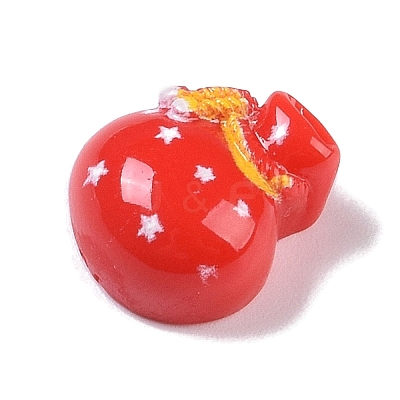 Opaque Christmas Theme Resin Cabochons RESI-H162-06C-1