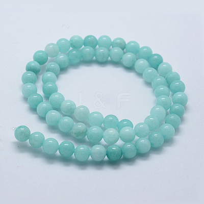 Natural & Dyed Jade Bead Strands X-G-P370-02-6mm-1