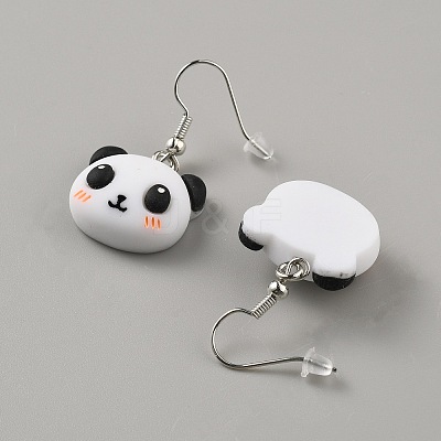 5 Pairs Iron Resin Dangle Earring Sets EJEW-WH20072-002D-P-1