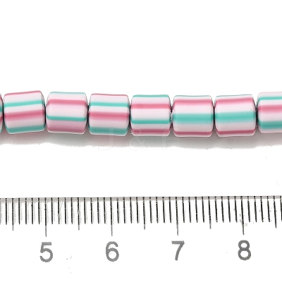 Polymer Clay Beads Strands CLAY-H006-01D-1
