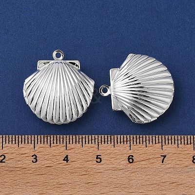 Rack Plating Brass Locket Pendants KK-K277-07S-1