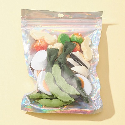 28Pcs 7 Styles Opaque Resin Imitation Food Cabochons RESI-FS0001-37-1