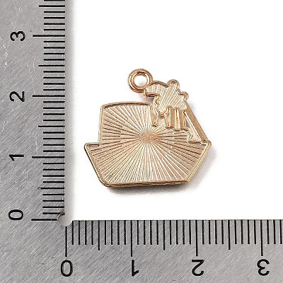Alloy with Enamel Pendants AL-CBA9E11-03KCG-07-1