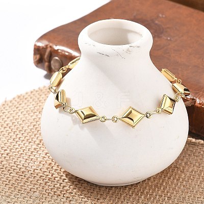 304 Stainless Steel Link Chain Bracelets for Women BJEW-U021-08G-05-1