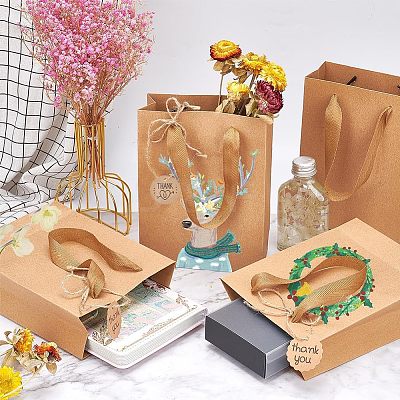Rectangle Kraft Paper Bags with Handle CARB-NB0001-05-1
