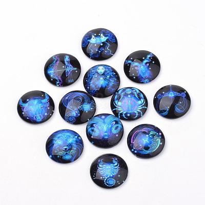 Flatback Glass Cabochons for DIY Projects GGLA-S029-25mm-040-1