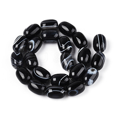 Natural Agate Beads Strands G-N356-02A-01-1