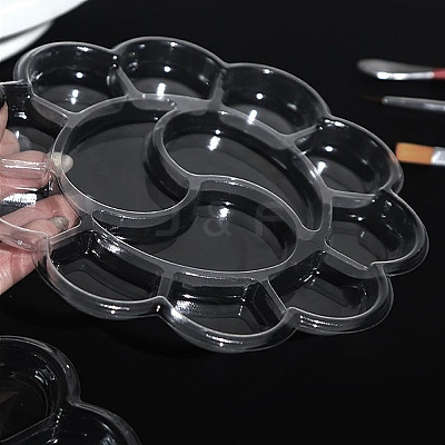 Plastic Watercolor Oil Palette AJEW-WH20072-93A-1