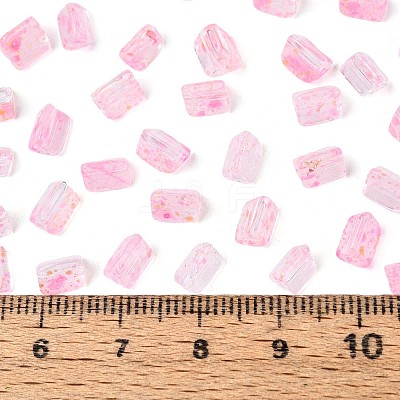Transparent Spray Painted Glass Seed Beads SEED-L011-10A-12-1